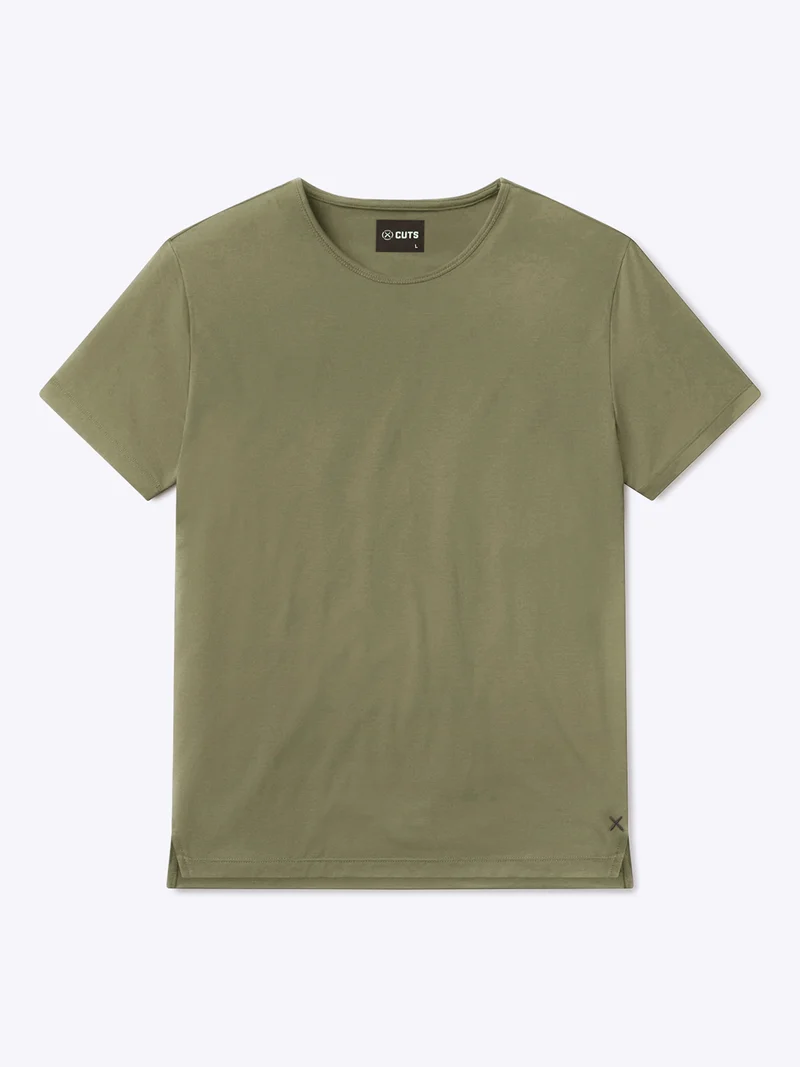AO Split-Hem Tee | Capers Signature-Fit PYCA Pro®