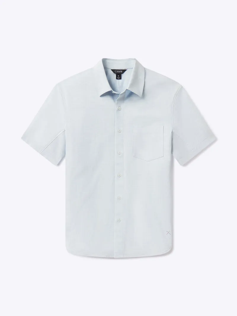 SoHo Short Sleeve Button Up | White Signature-fit