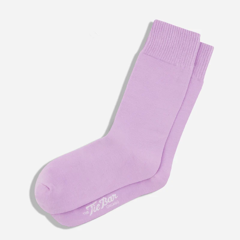 Kinzie Solid Orchid Dress Socks