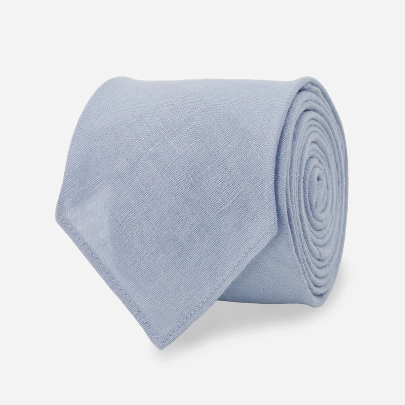 Kinzie French Linen Light Blue Tie