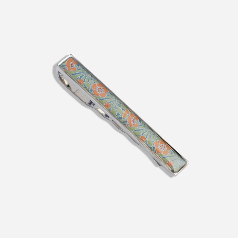 Cottage Bloom Mint Tie Bar
