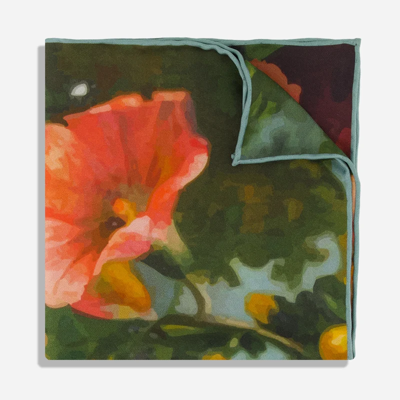 Hollyhock Reverie Multi Pocket Square