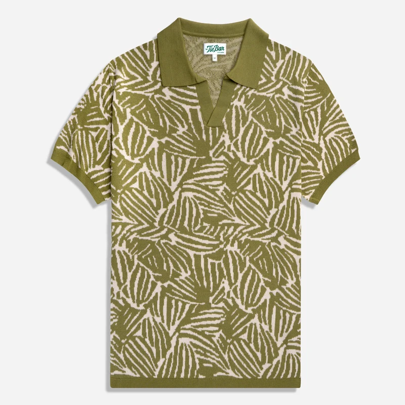 Foliage Jacquard Artichoke Polo