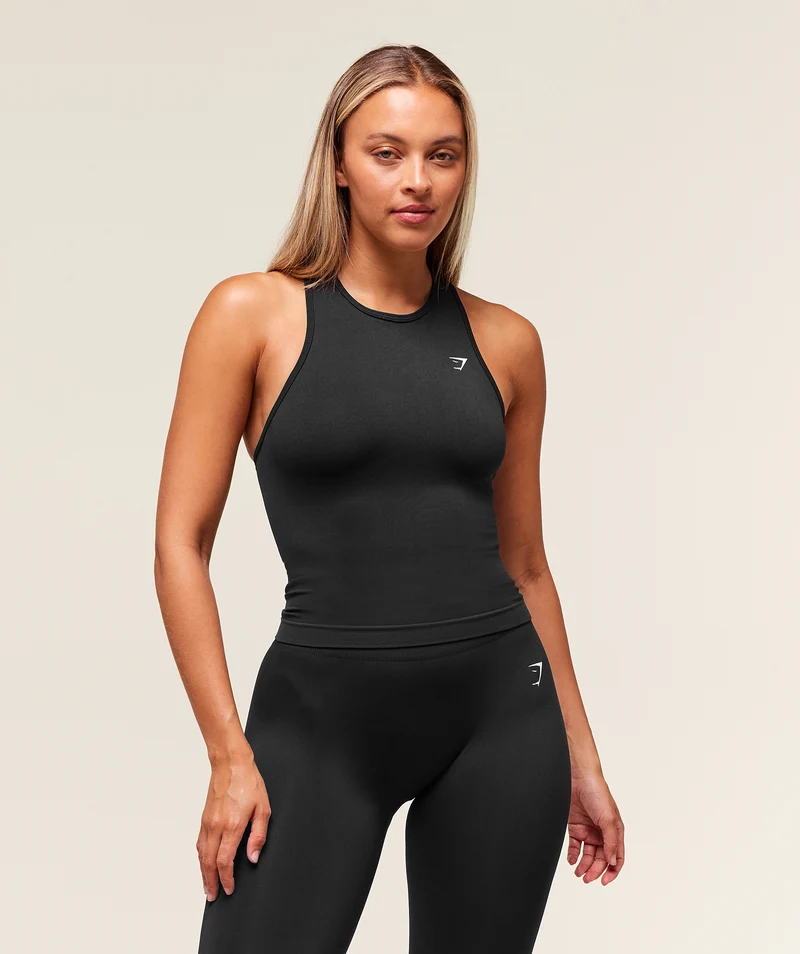 Gymshark Everyday Seamless Tight Fit Tank - Black