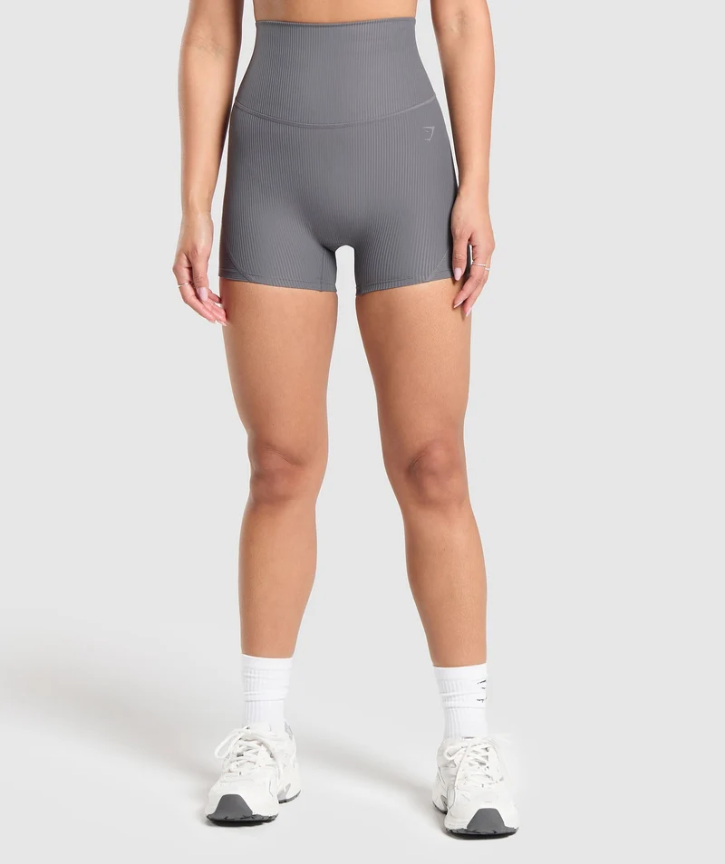 Gymshark Ribbed Short - Brushed Grey