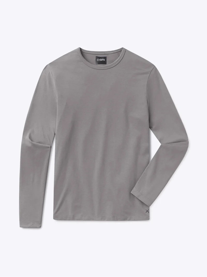 AO Forever Long Sleeve Tee | Wolf Classic-Fit PYCA Pro®