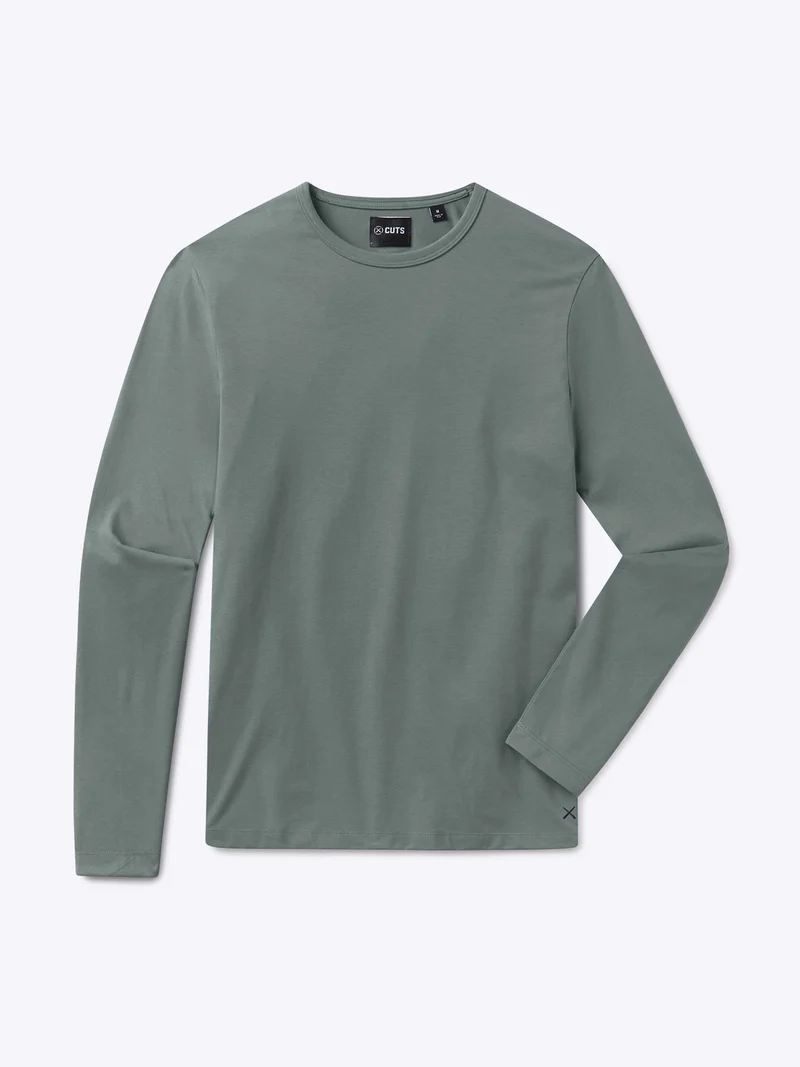AO Forever Long Sleeve Tee | Sage Classic-Fit PYCA Pro®