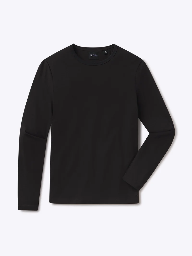 AO Forever Long Sleeve Tee | Black Classic-Fit PYCA Pro®