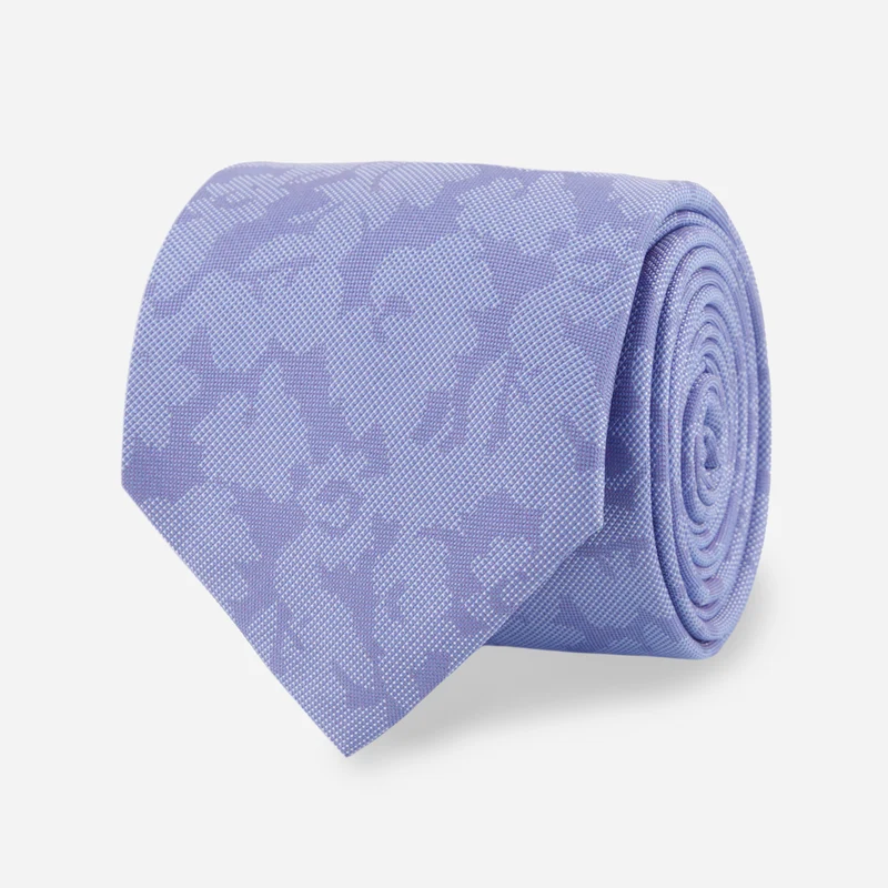 Refinado Floral Periwinkle Tie