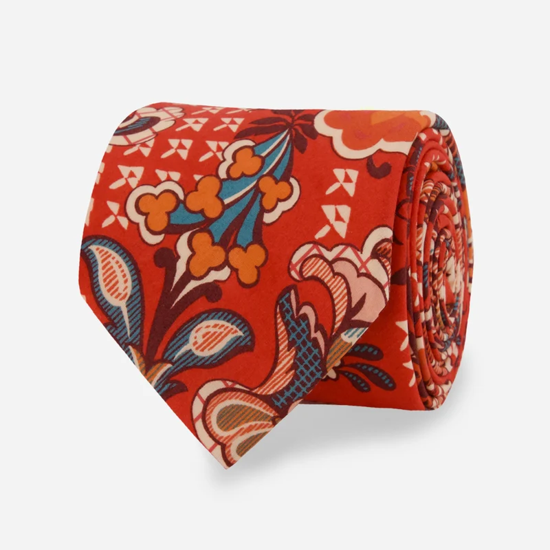 Weavers Wonder Paisley Red Tie
