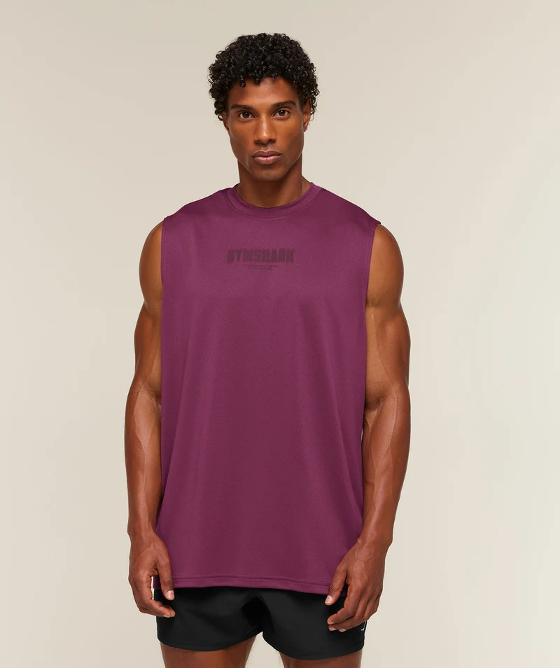 Gymshark Motion Blur Graphic Tank - Strength Pink