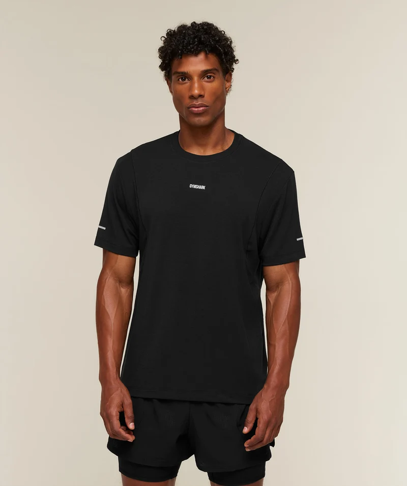Gymshark Super Soft Running T-Shirt - Black
