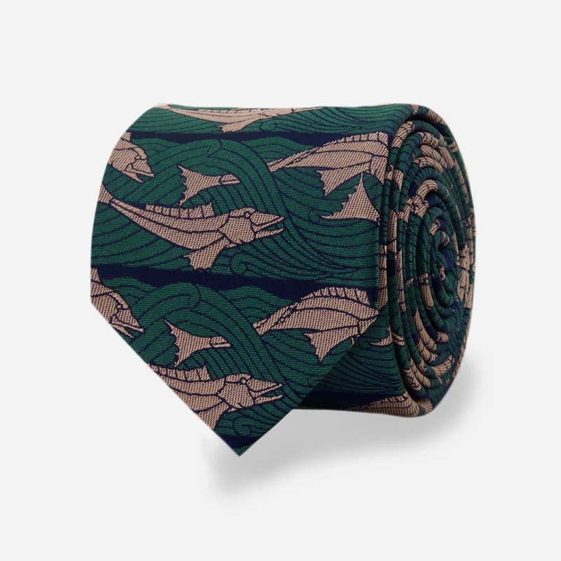Edo Current Dark Teal Tie