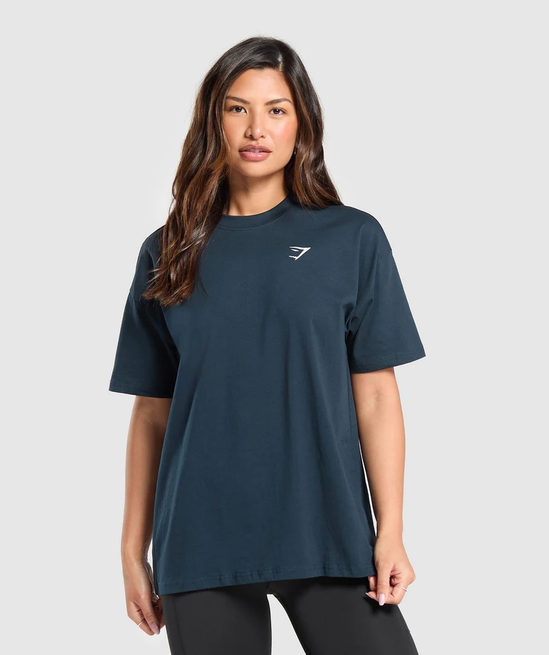 Gymshark Training Oversized T-Shirt - Navy