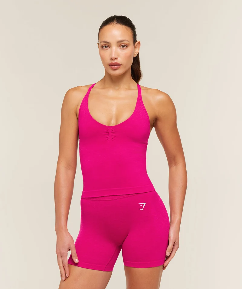 Gymshark Relay Tank with Shelf - Performance Pink