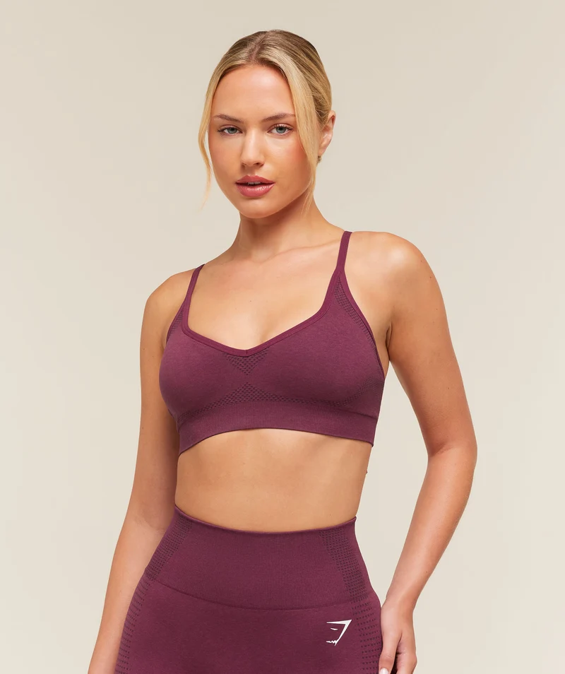Gymshark Vital Sports Bra - Strength Pink/Marl