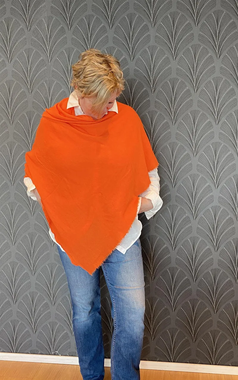 Poncho Small Soft Orange