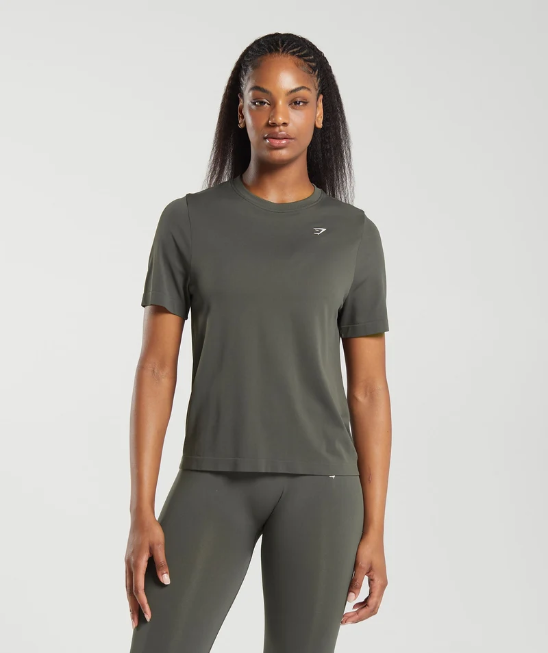 Gymshark Everyday Seamless T-Shirt - Strength Green