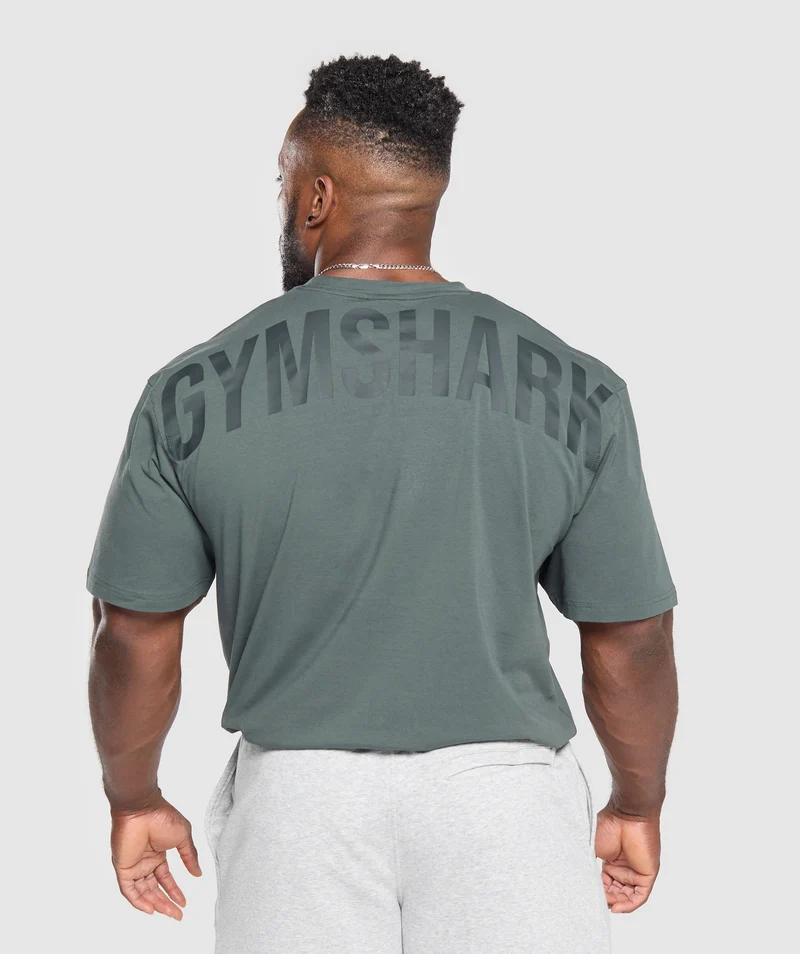 Gymshark Power T-Shirt - Slate Teal