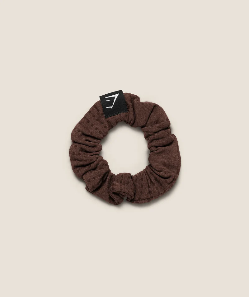 Gymshark Vital Scrunchie - Rich Espresso Brown/Marl