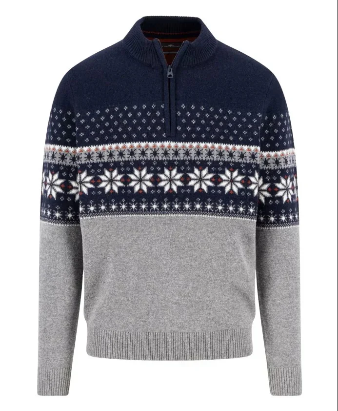Zip Troyer, Fair Is, Lambswool*RWS - 690 navy