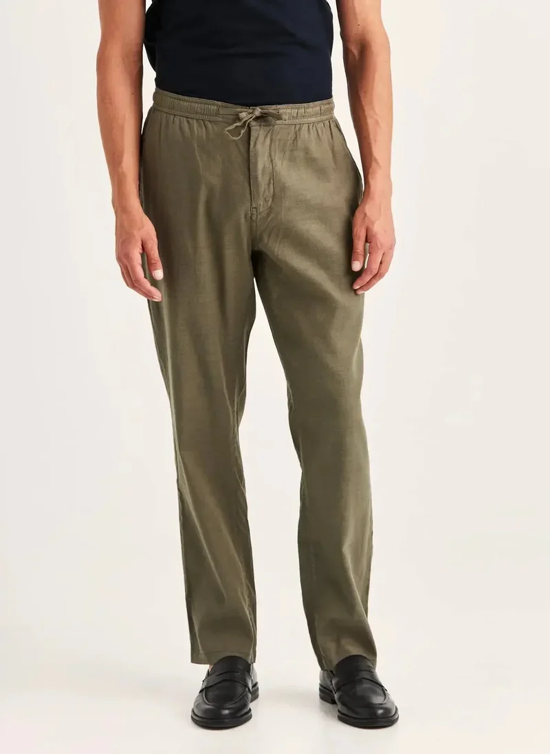 Fenix Linen Trouser - 77 Olive