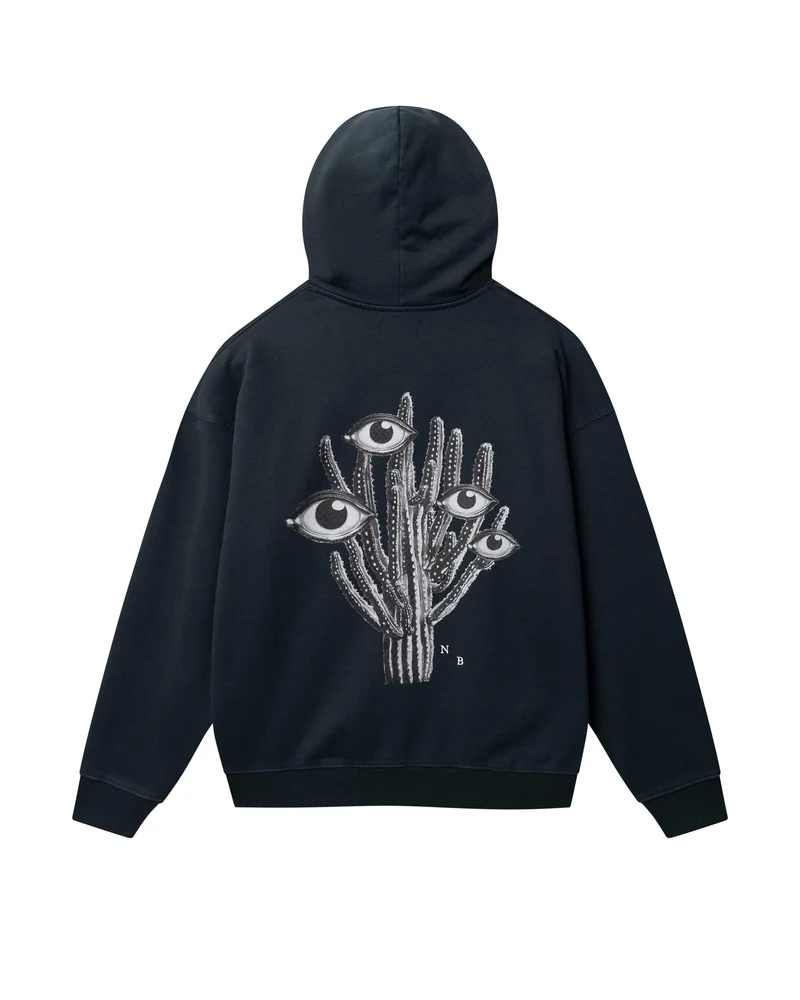 DESERT TRIP HOOD BLACK - Anthracite