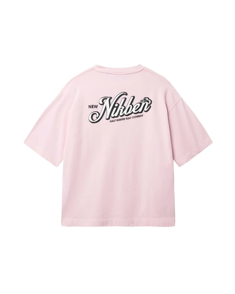 HALF - HALF BOXY TEE PINK - FLUSHING PINK