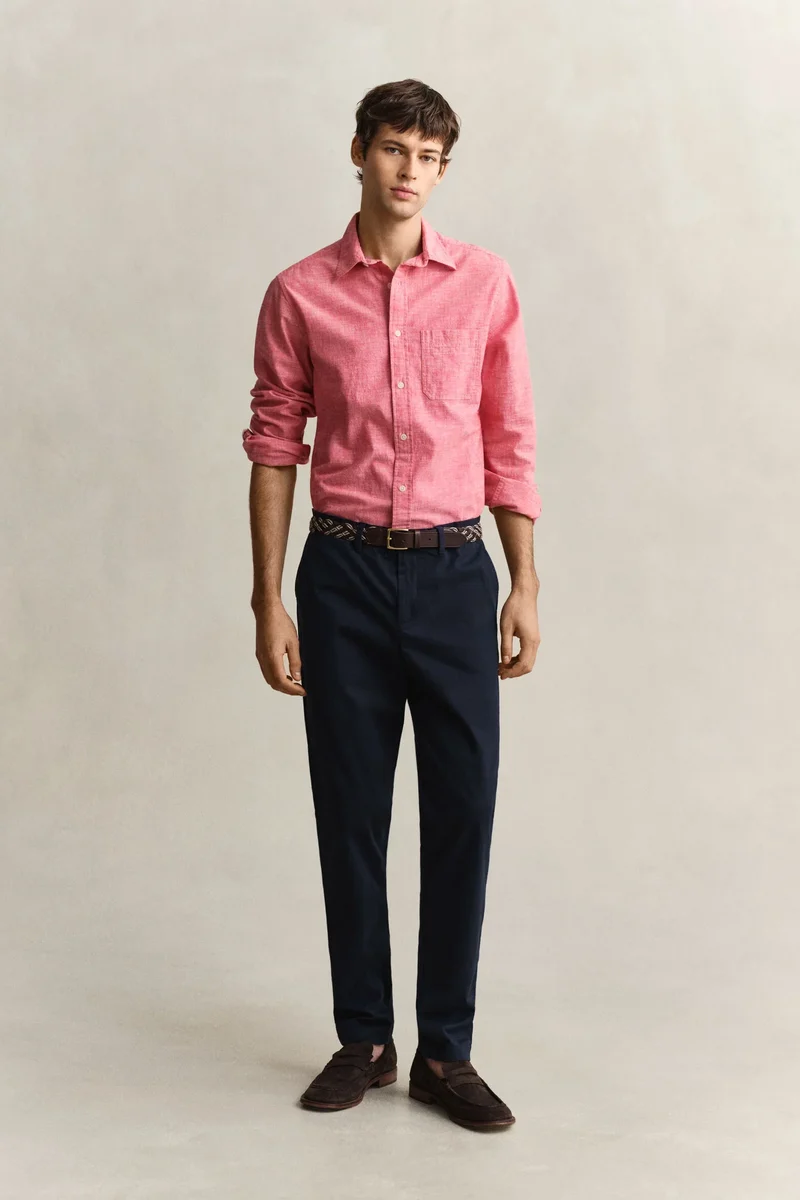 SLIM CLASSIC CHINOS - 433 EVENING BLUE