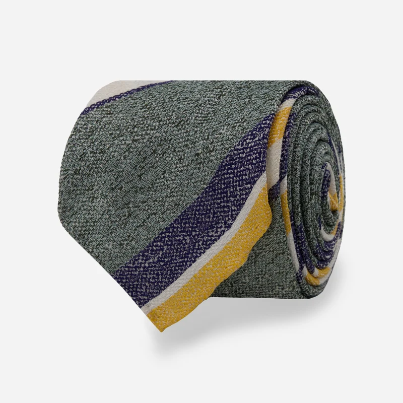 Sorrento Stripe Sage Green Tie