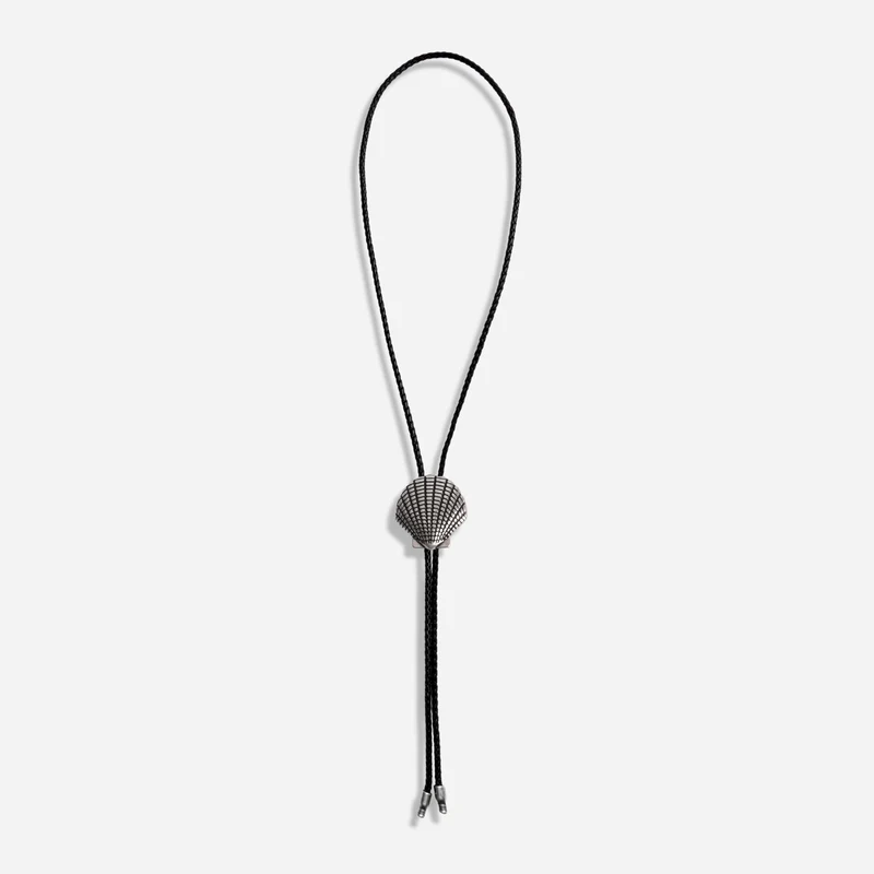 Seashell Bolo Silver Tie
