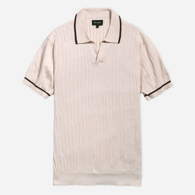Ribbed Sweater Vintage Ivory Polo
