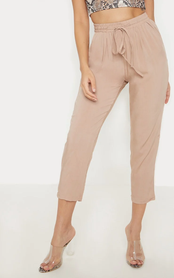 Petite Camel Casual Trousers