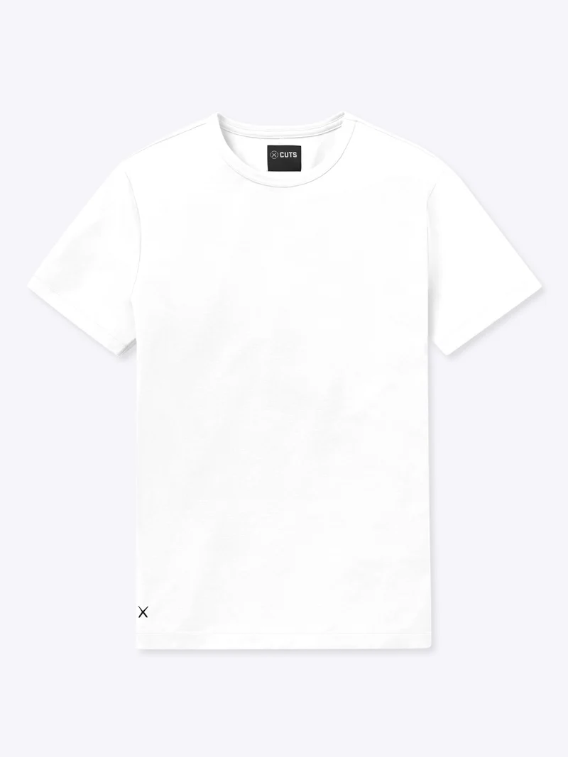AO Forever Tee | White Classic-Fit PYCA Pro®