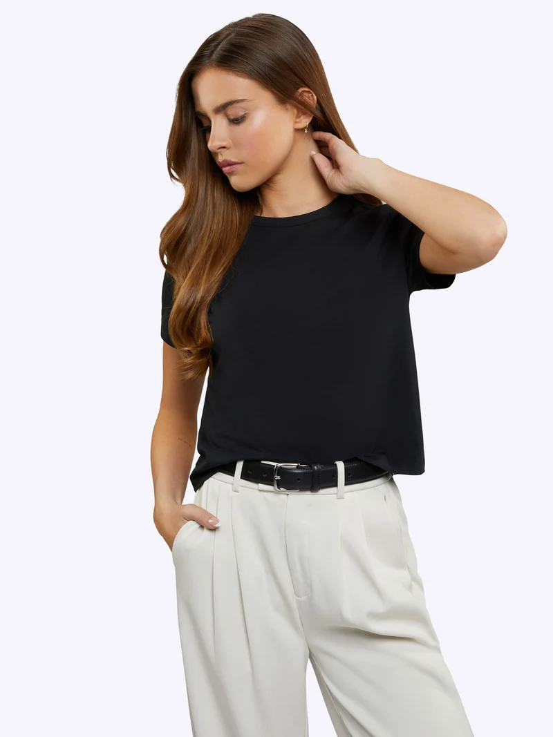 Almost Friday Tee | Black Classic-fit PYCA Pro®