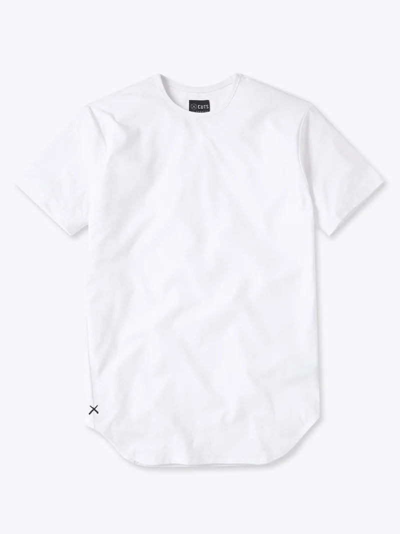 AO Elongated Tee | White Signature-fit PYCA Pro®