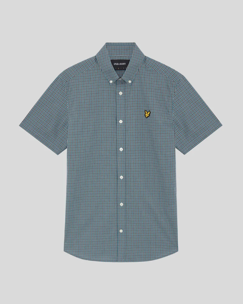 Fine Check Short Sleeve Shirt