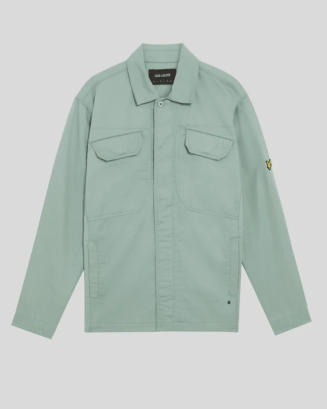 Multi Pocket Full Zip Overshirt