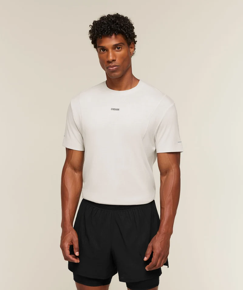 Gymshark Super Soft Running T-Shirt - Mist Grey