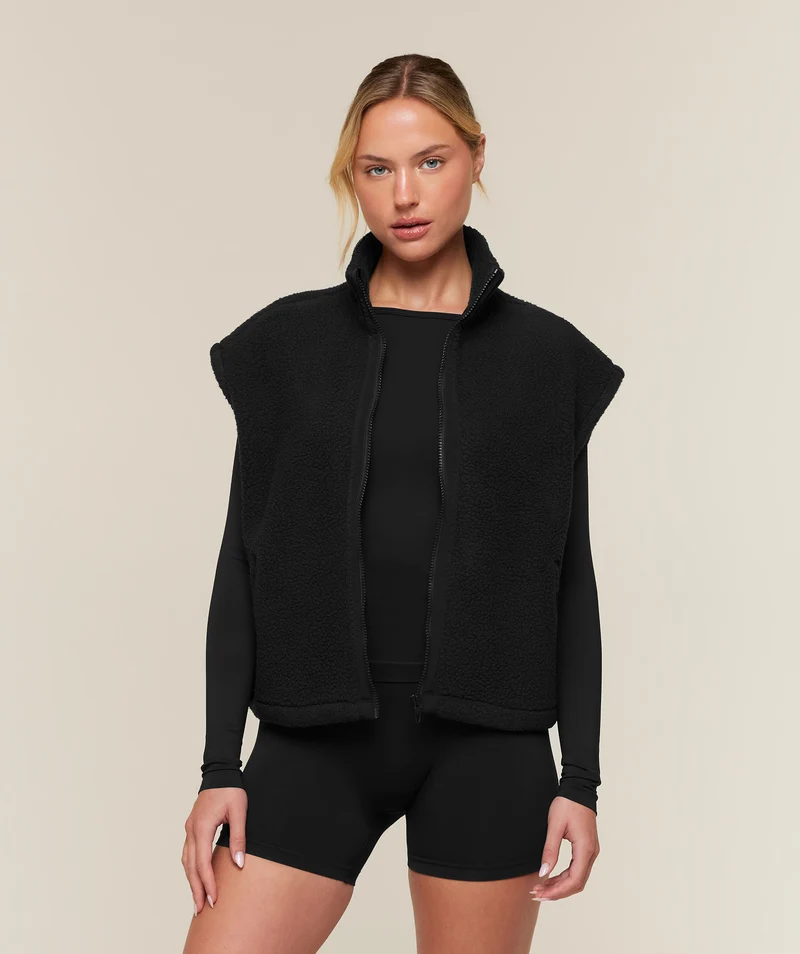 Gymshark Sherpa Gilet - Black