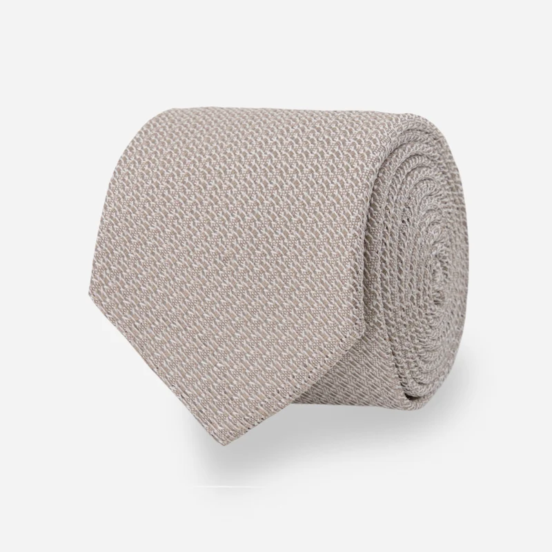 Solid Grenadine Champagne Tie