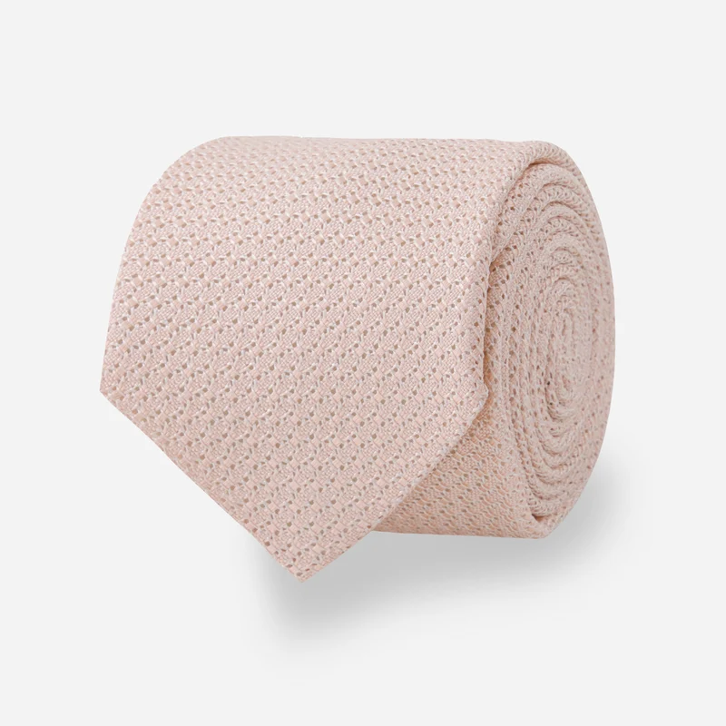 Solid Grenadine Blush Pink Tie