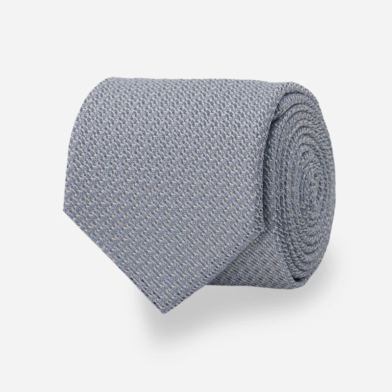 Solid Grenadine Dusty Blue Tie