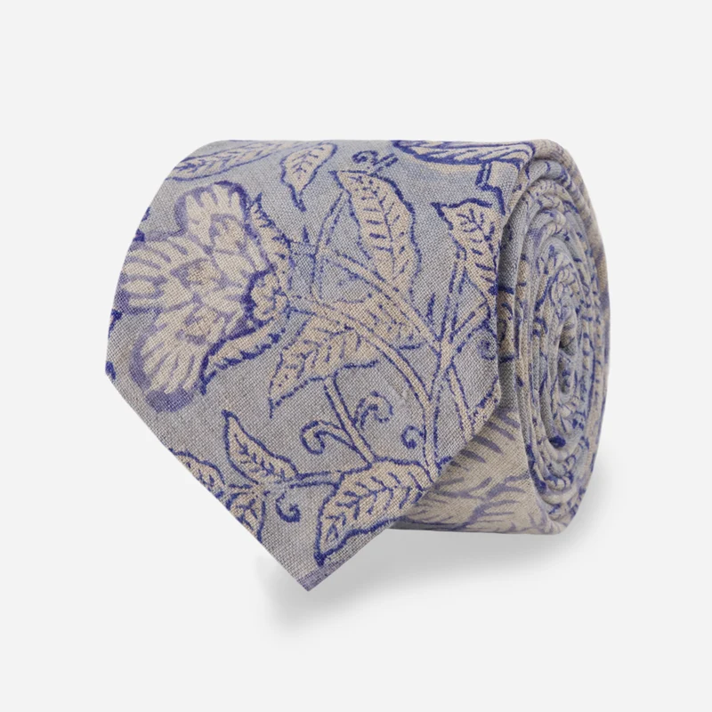 Mughal Garden Blue Tie
