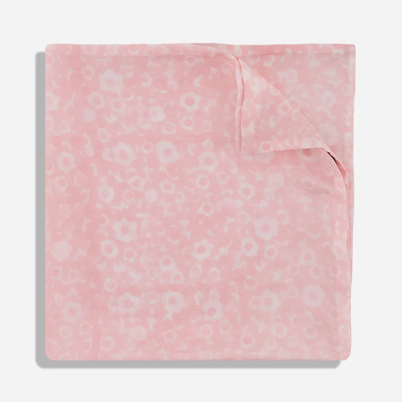 Floral Bazaar Pink Pocket Square