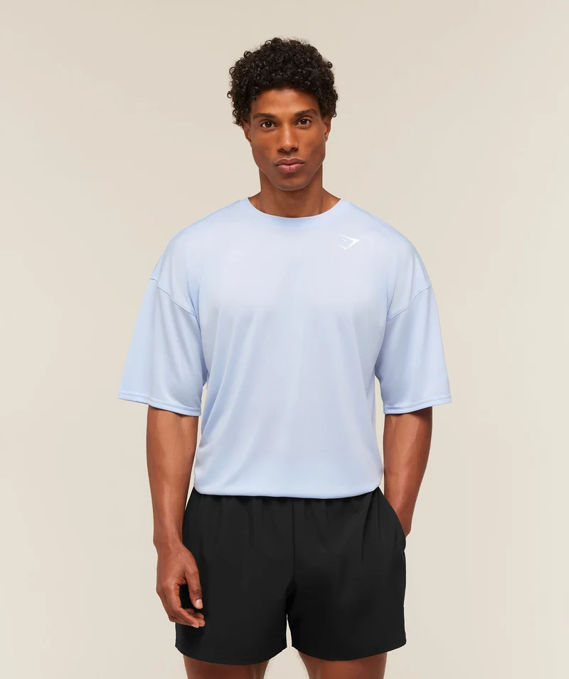 Gymshark Arrival Oversized T-Shirt - Tranquil Blue