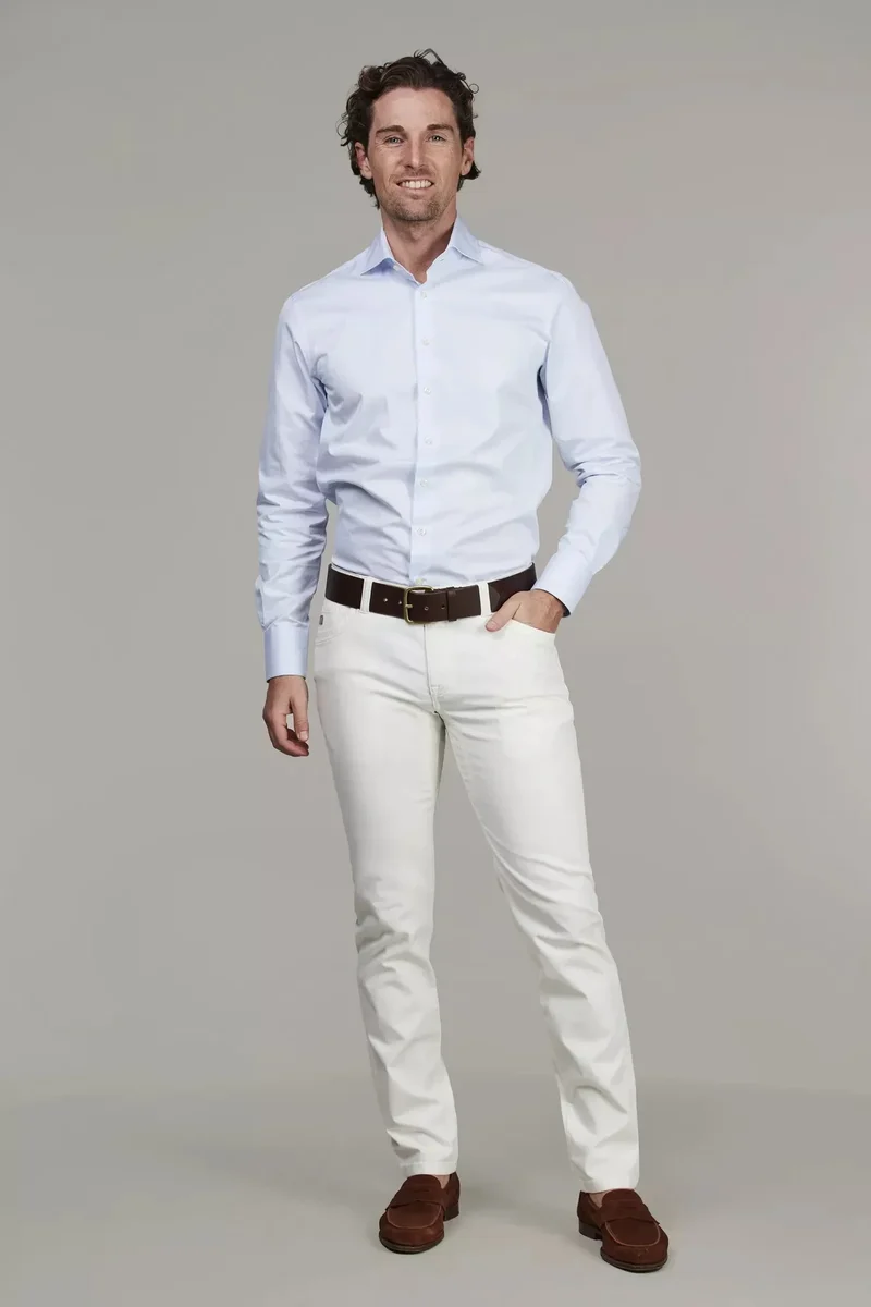5-PKT CUT'N SEW PAN OXFORD - OFFWHITE 11
