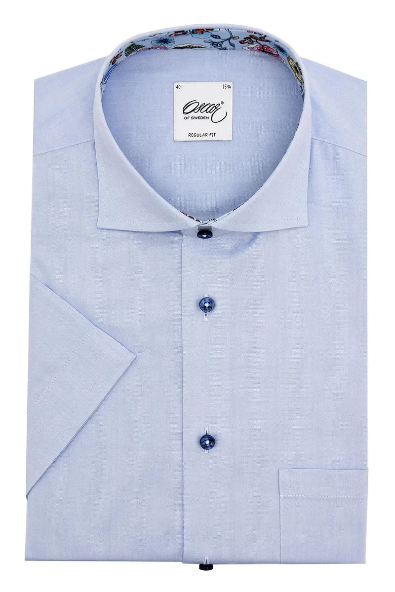 Skjorta Oscar of Sweden - 013 LIGHT BLUE PLAIN