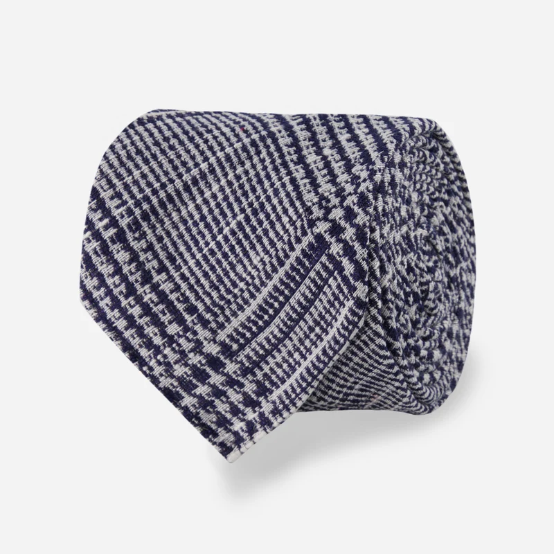 Palermo Plaid Navy Tie