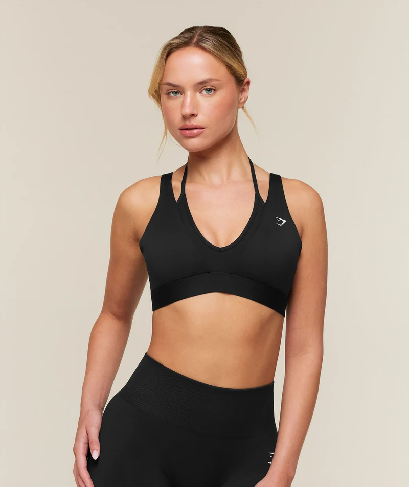 Gymshark Double Layer Medium Support Sports Bra - Black